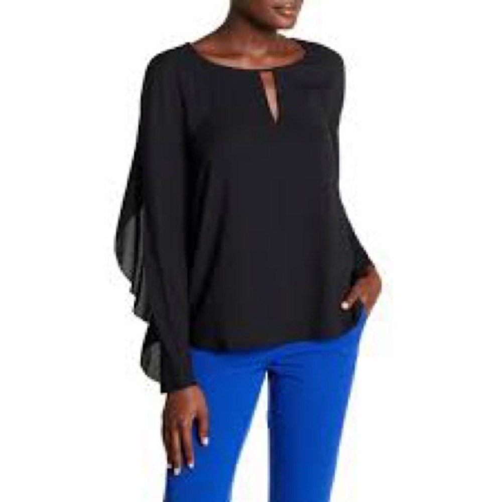Cooper & Ella Blue Blouse. Medium